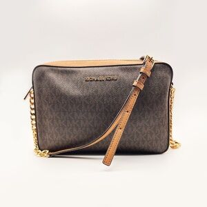 Michael Kors Monogram Crossbody Shoulder Bag